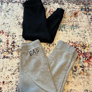 GAP Kids Black and Gray Sweatpants Duo